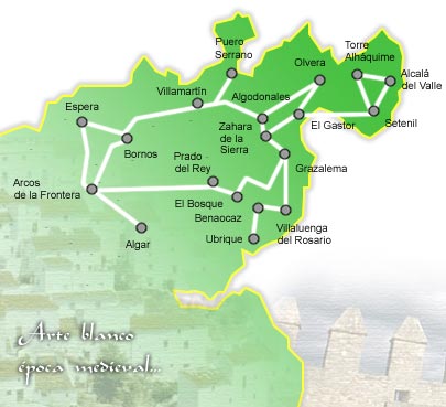 Mapa Ruta Pueblos Blancos